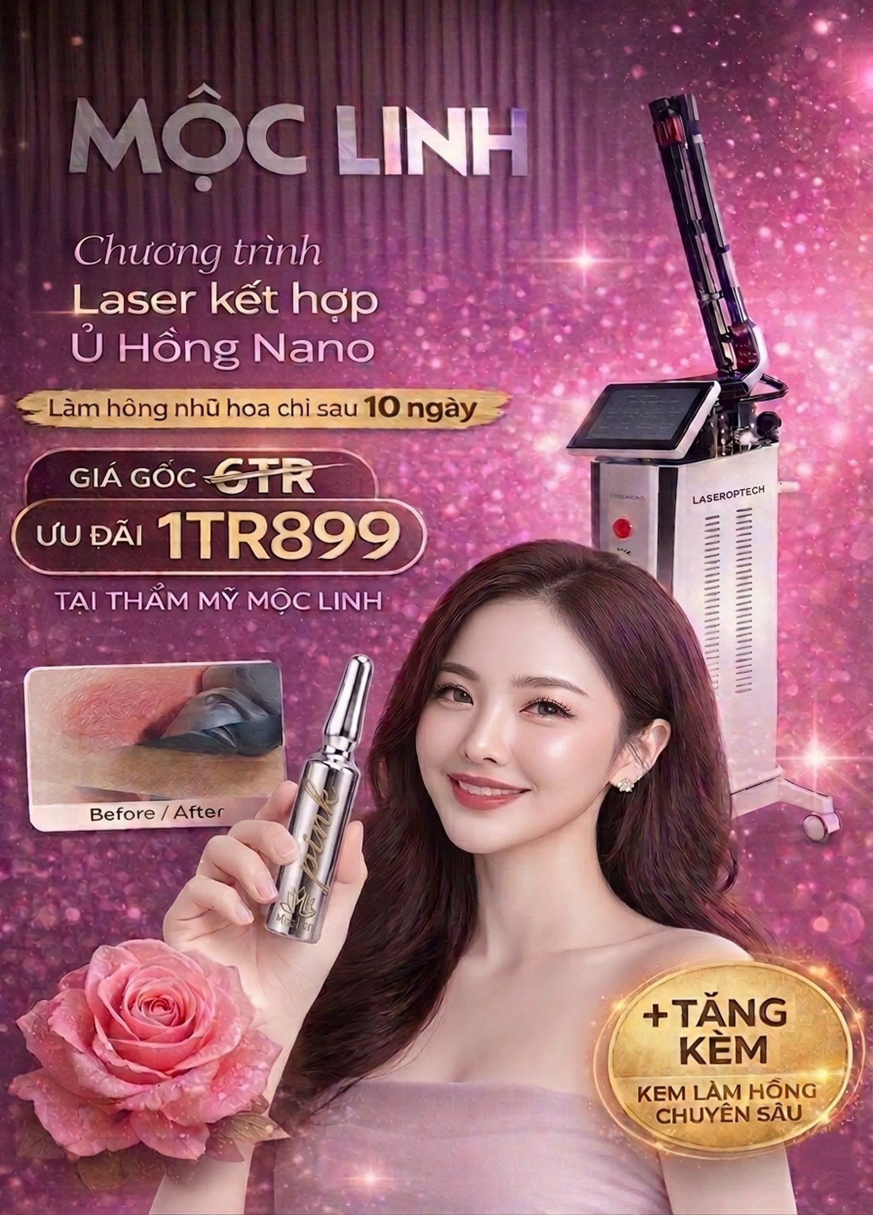 Làm hồng nhũ hoa - vùng kín tại Hải Phòng tại Thẩm Mỹ Mộc Linh - hình 7