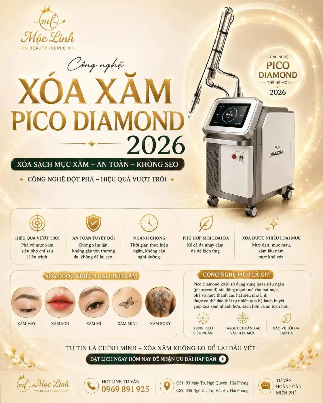 Xoá xăm mày bằng laser tại Thẩm Mỹ Mộc Linh Hải Phòng - hình 1